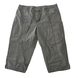 Columbia Grey 100% Cotton Capri Pants Size Large